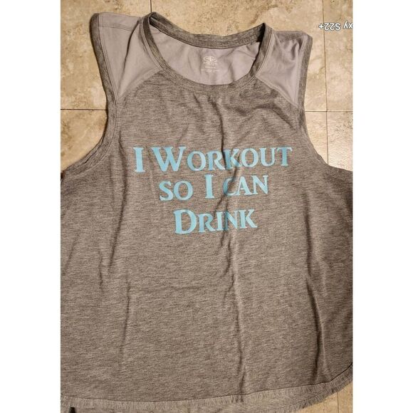 E6 Athletic Works graphic activewear tank - Picture 1 of 6